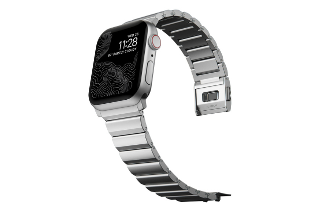 Correa metálica aluminio Nomad Aluminium Band Apple Watch 45/49 mm plata